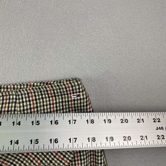 Tommy Hilfiger Mini Skirt Womens Size 12 Brown Red Checkered Sexy Cute Party NWT - Picture 8 of 14
